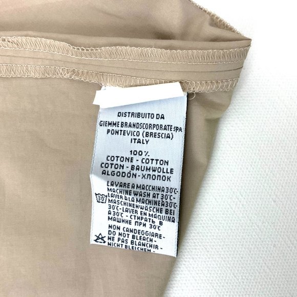 Guglielminotti Archivio '67 Italy Designer Red & Tan Cotton A-Line Dress Sz 6-8 - Picture 8 of 16